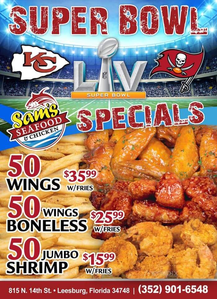 Sam's Seafood & Grill - Leesburg, FL menu_pic
