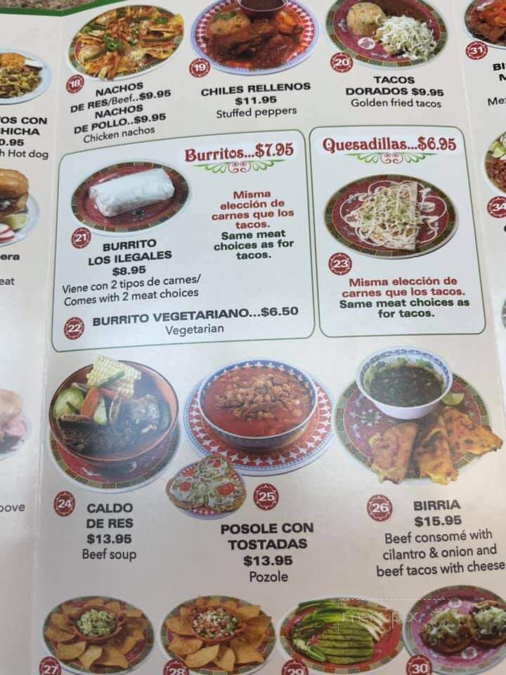 Taqueria el Sabor del Parque - Baltimore, MD menu_pic