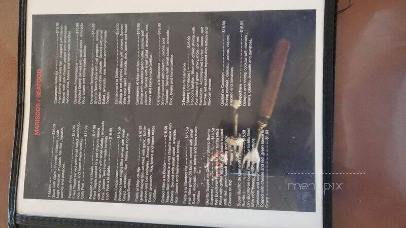 Las Palmas Mexican Reataurant & Bar - Stockton, CA menu_pic