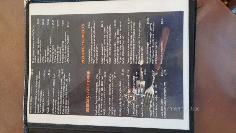 Las Palmas Mexican Reataurant & Bar - Stockton, CA menu_pic