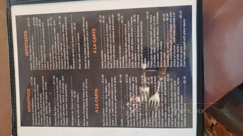 Las Palmas Mexican Reataurant & Bar - Stockton, CA menu_pic