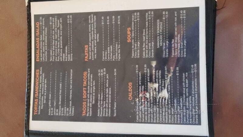 Las Palmas Mexican Reataurant & Bar - Stockton, CA menu_pic