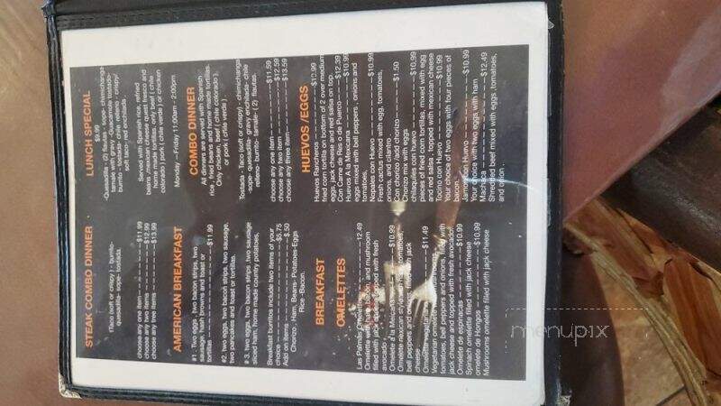Las Palmas Mexican Reataurant & Bar - Stockton, CA menu_pic