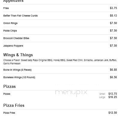 Campus Pub - Wausau, WI menu_pic
