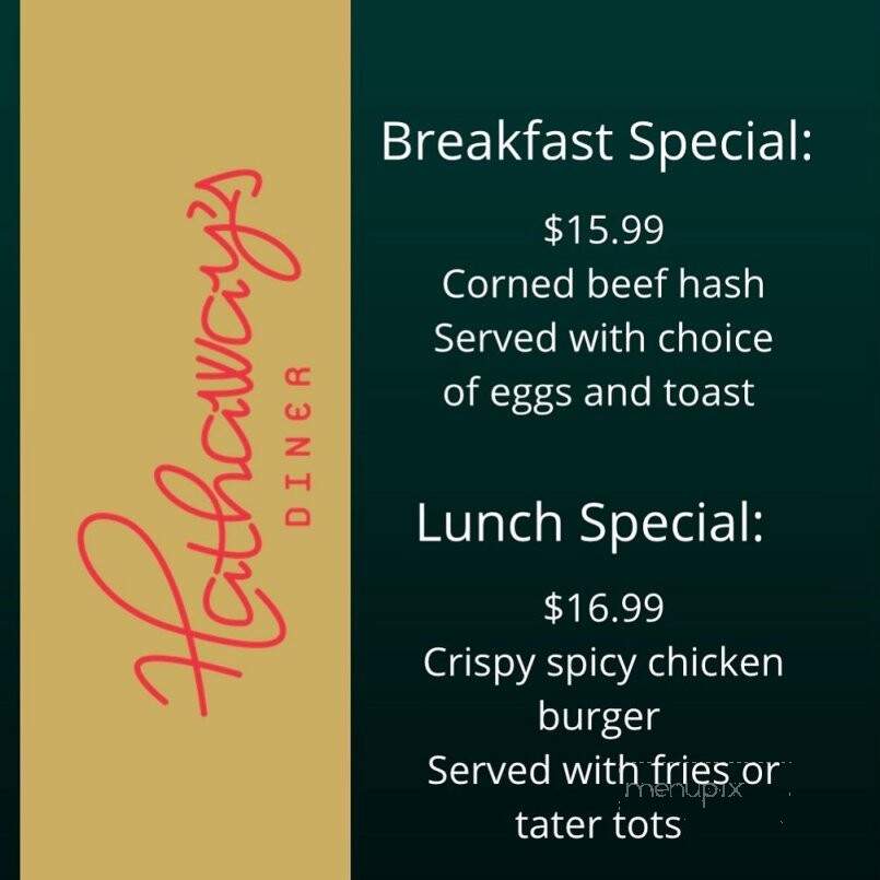 Hathaway's Diner - Edmonton, AB menu_pic