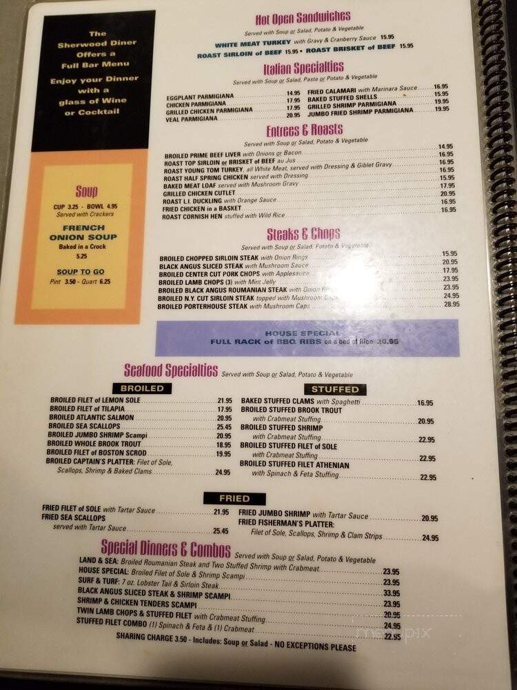 Sherwood Diner - Lawrence, NY menu_pic