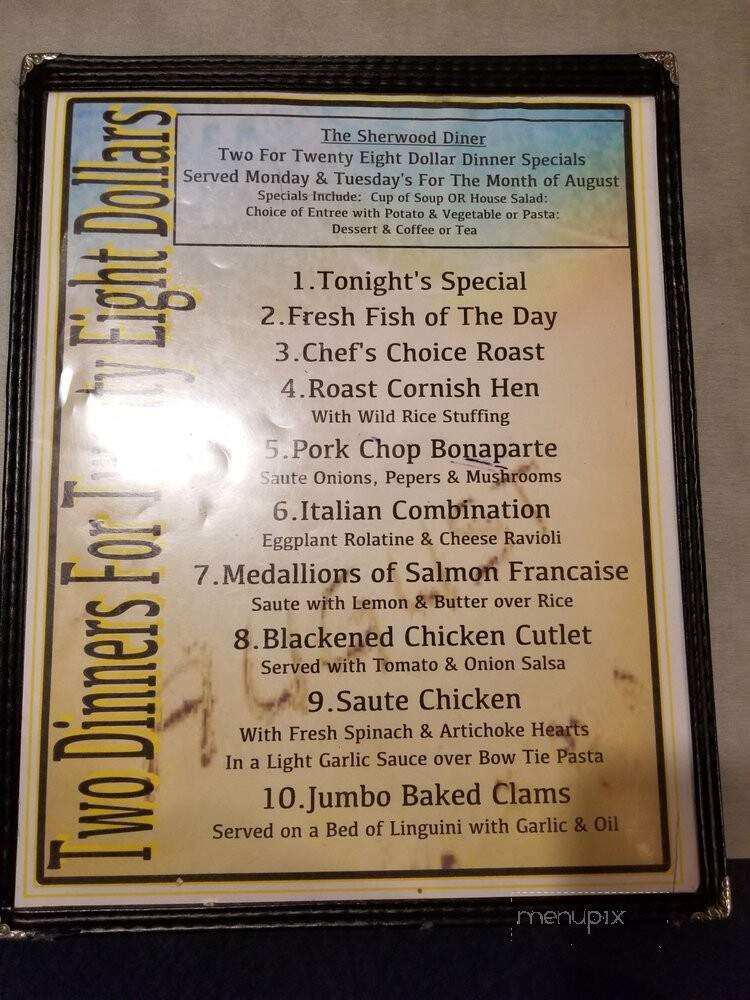 Sherwood Diner - Lawrence, NY menu_pic