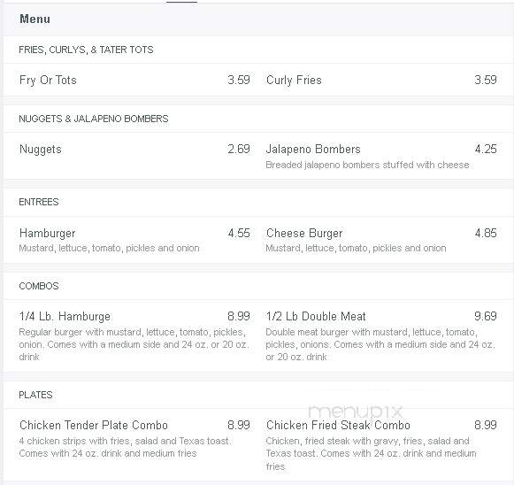 Salas Better Burger - Del Rio, TX menu_pic