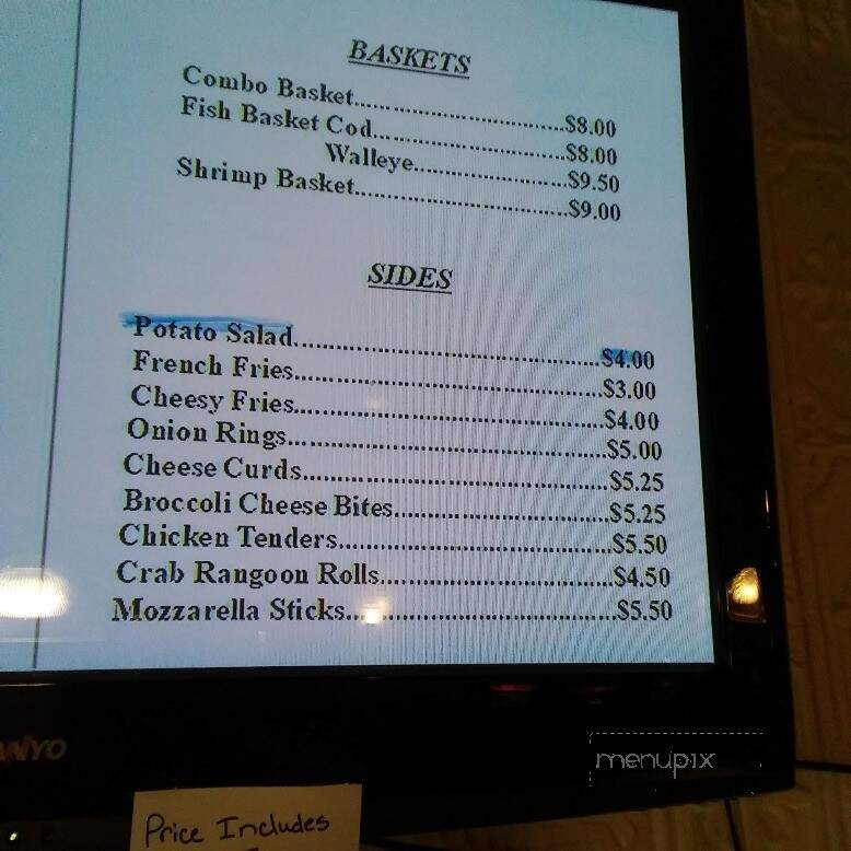 Kathy's Inn Bar & Grill - Argonne, WI menu_pic