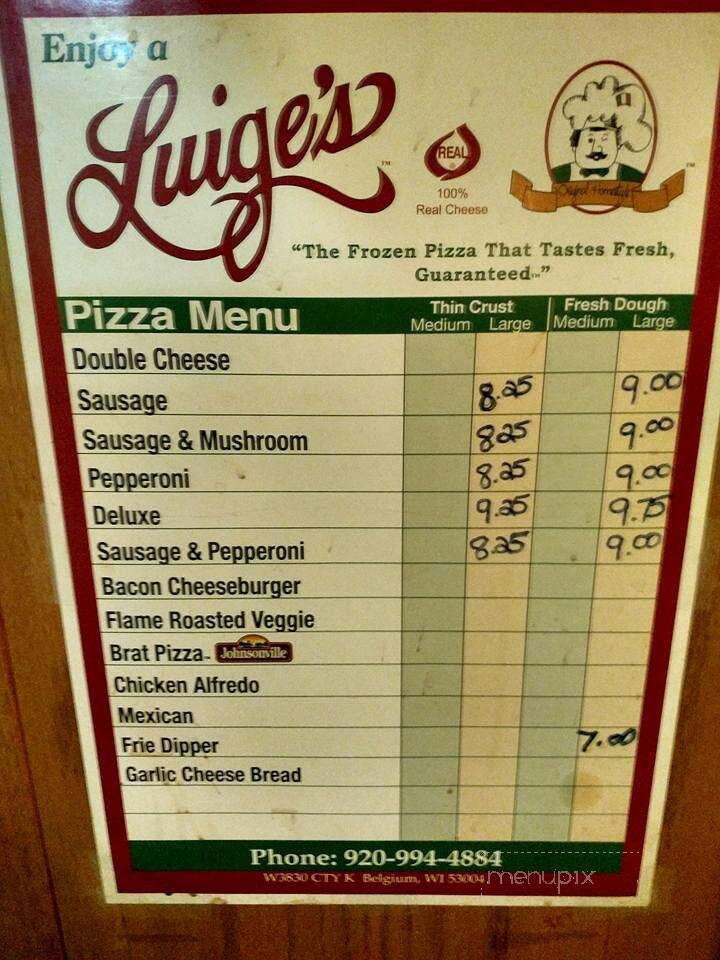 Kathy's Inn Bar & Grill - Argonne, WI menu_pic