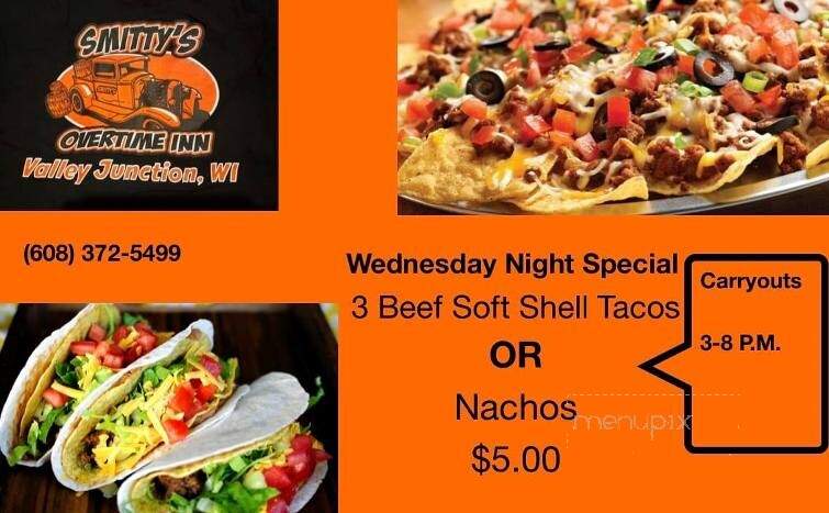 Smitty's Overtime Inn - Tomah, WI menu_pic