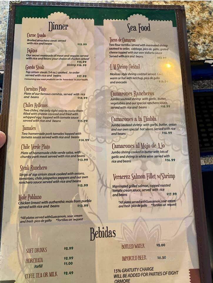 Los Mexicanos - Zephyr Cove, NV menu_pic