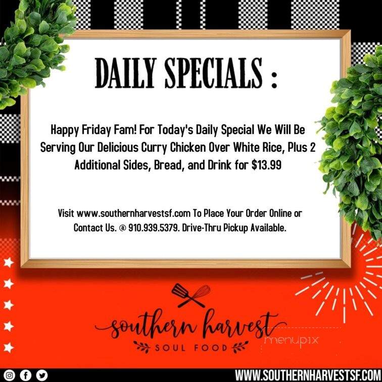 Southern Harvest Soul Food - Jacksonville, NC menu_pic