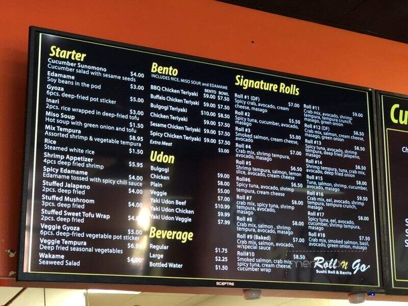 Roll n Go Sushi - Fair Oaks, CA menu_pic