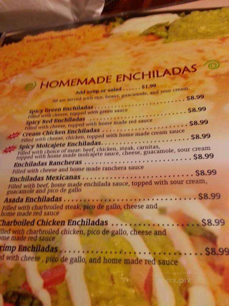 Salsa & Beer - North Hollywood, CA menu_pic