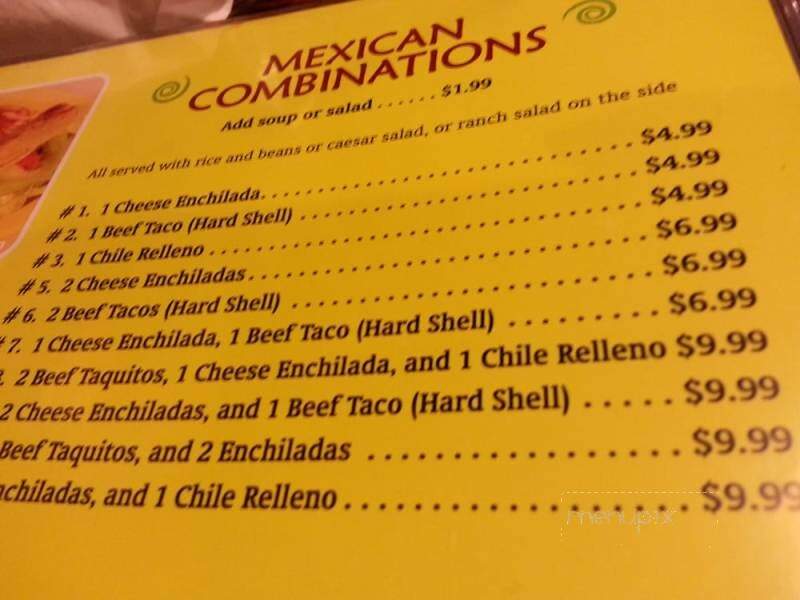 Salsa & Beer - North Hollywood, CA menu_pic