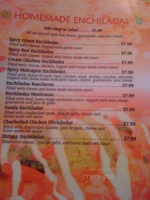 Salsa & Beer - North Hollywood, CA menu_pic