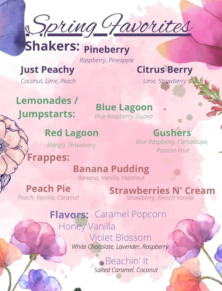 Sadie's Coffee Corner - Henderson, NC menu_pic