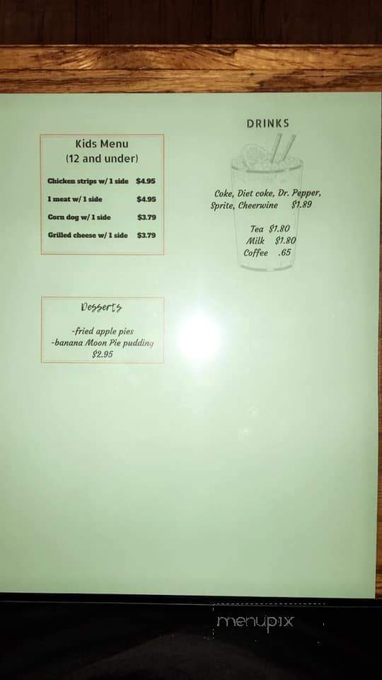Vals Southern Kitchen - Chesnee, SC menu_pic