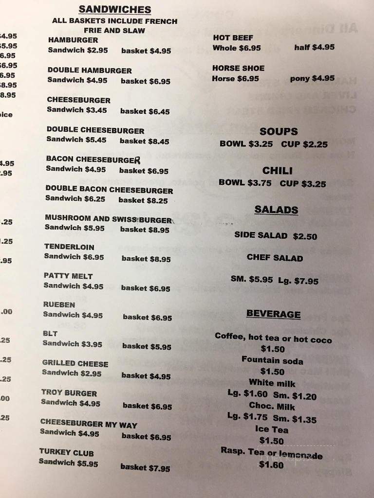 Mel's Cafe - East Peoria, IL menu_pic