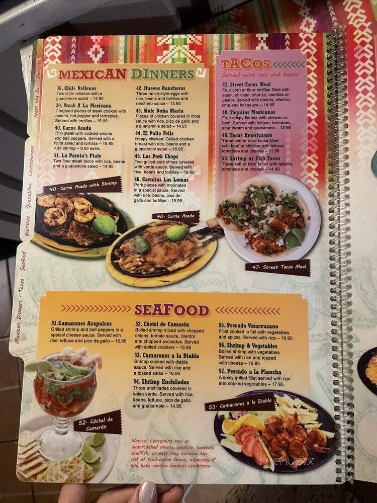 Mariachi's Mexican Grill - Gulf Breeze, FL menu_pic