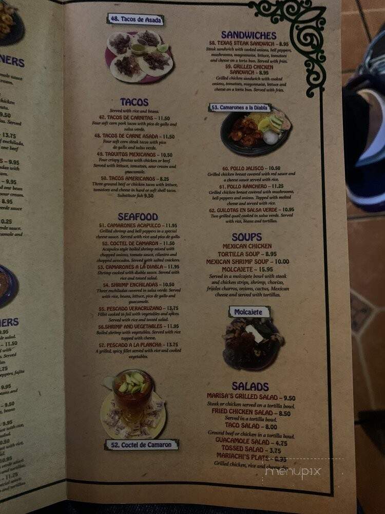 Mariachi's Mexican Grill - Gulf Breeze, FL menu_pic