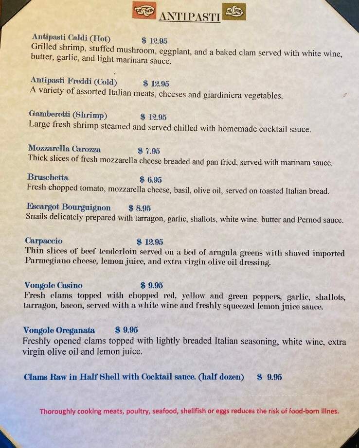 Pappadella's Restaurant - Danbury, CT menu_pic