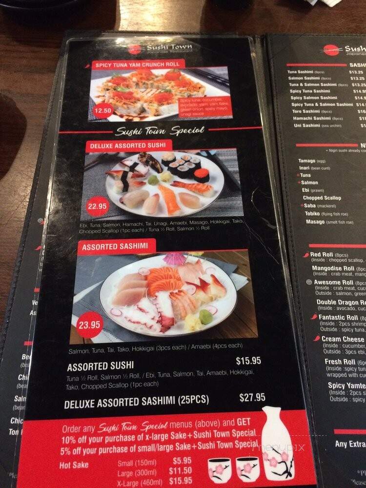Sushi Town - Burnaby, BC menu_pic
