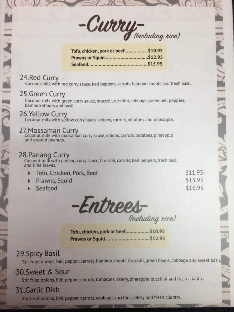 Naung Mai Thai Kitchen - Anacortes, WA menu_pic