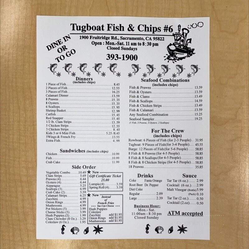 Tugboat Fish & Chips - Sacramento, CA