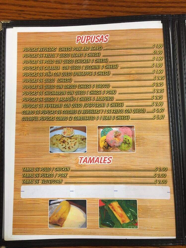 La Cabanita Salvadorena - Ogden, UT menu_pic