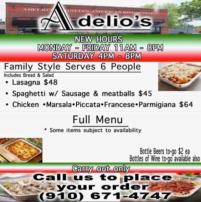 Adelio's Express - Lumberton, NC menu_pic