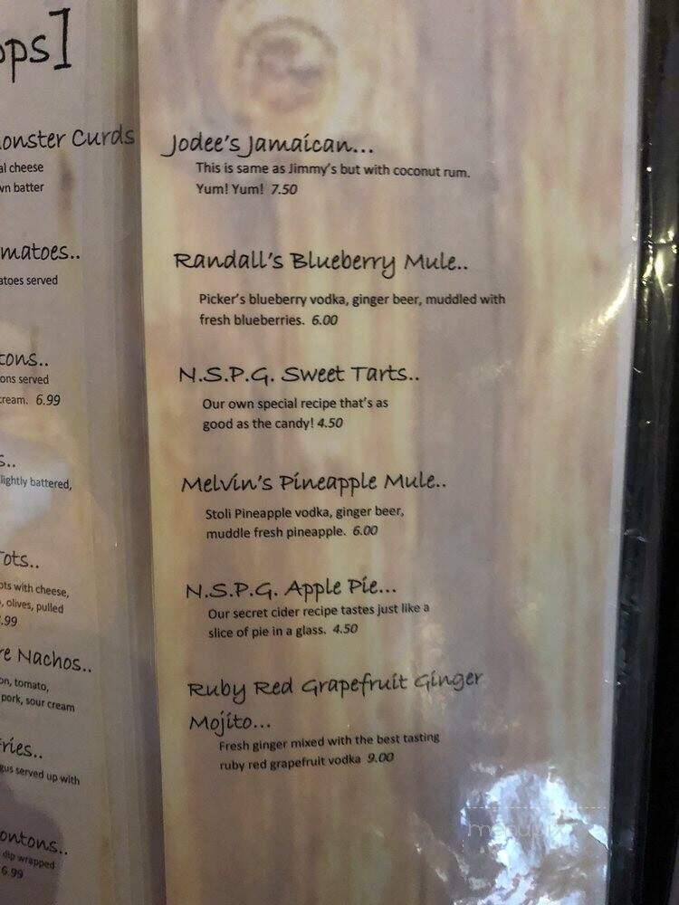 North Side Pub and Grill - Monroe, WI menu_pic