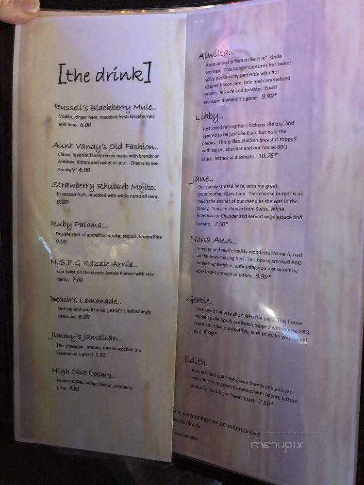North Side Pub and Grill - Monroe, WI menu_pic