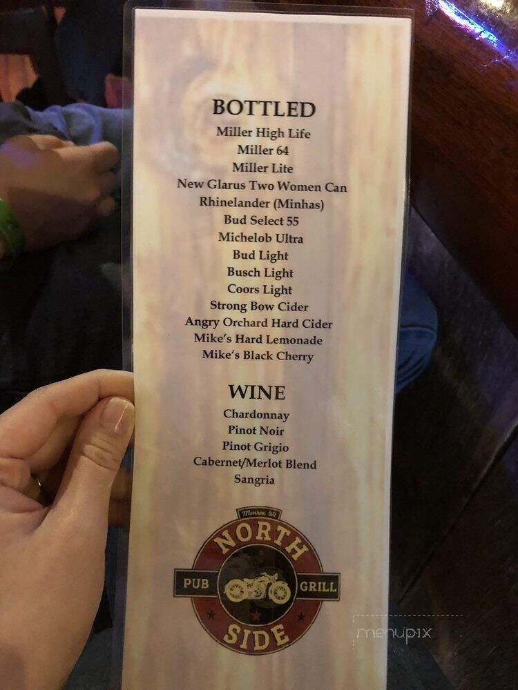 North Side Pub and Grill - Monroe, WI menu_pic