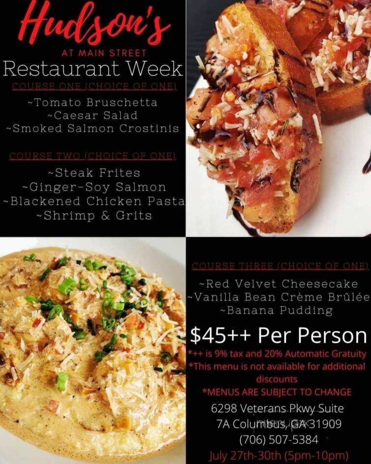 Hudson's Columbus - Columbus, GA menu_pic