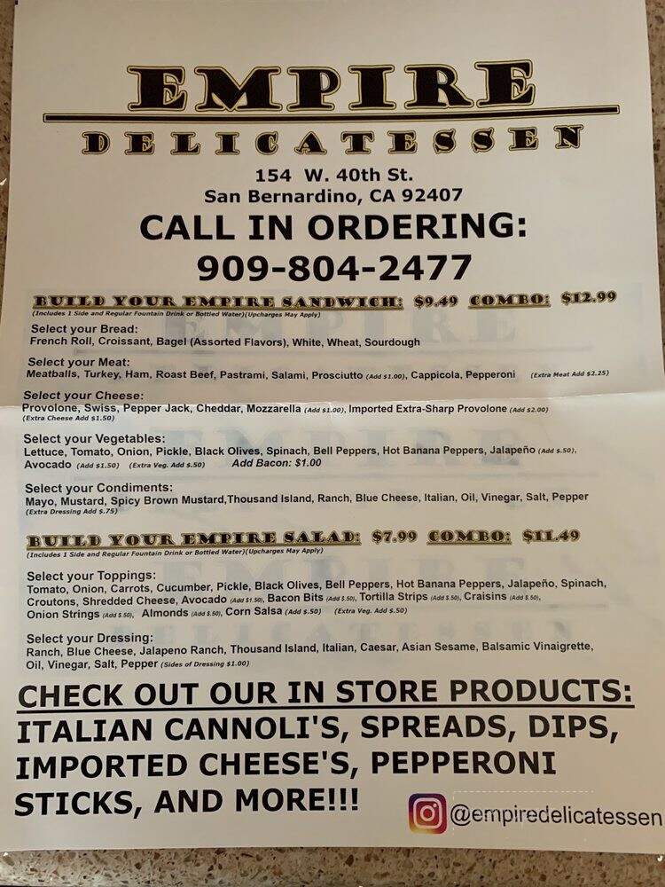 Empire Delicatessen - San Bernardino, CA