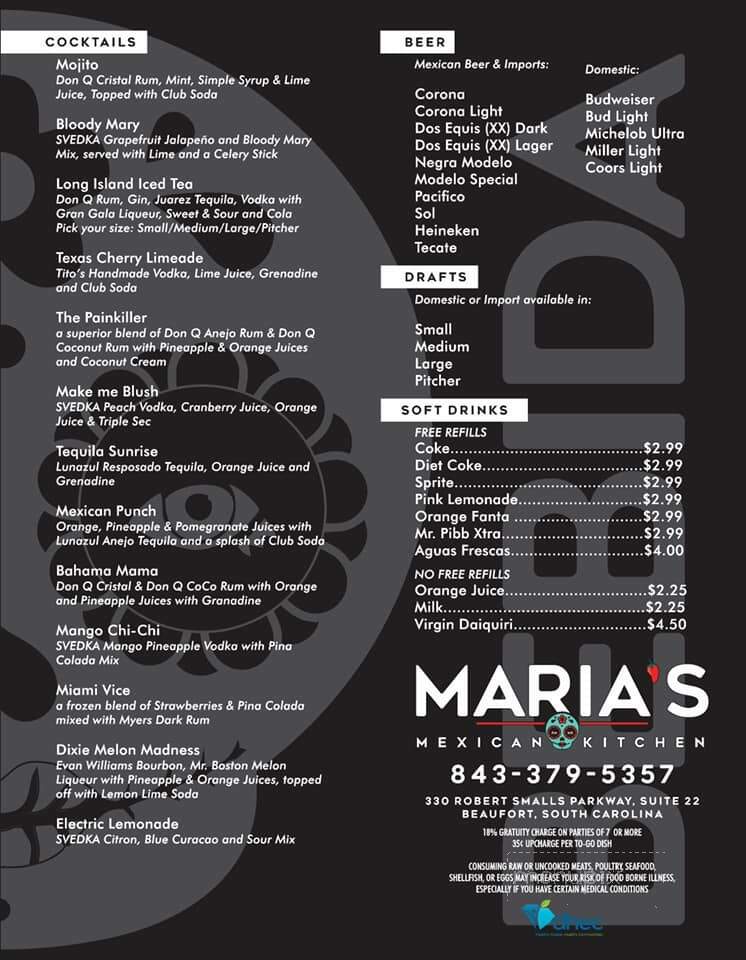 Marias Mexican Kitchen - Beaufort, SC