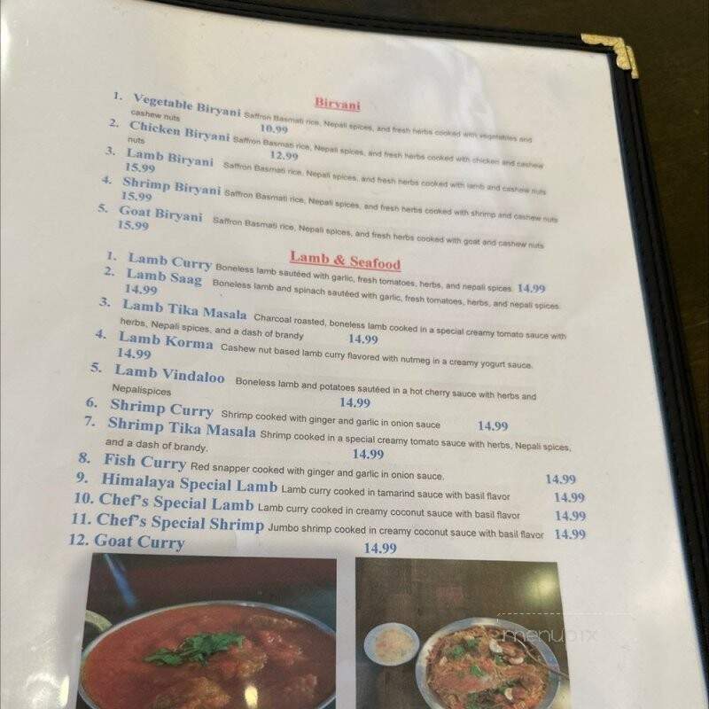 Himalaya MoMo - Sacramento, CA menu_pic