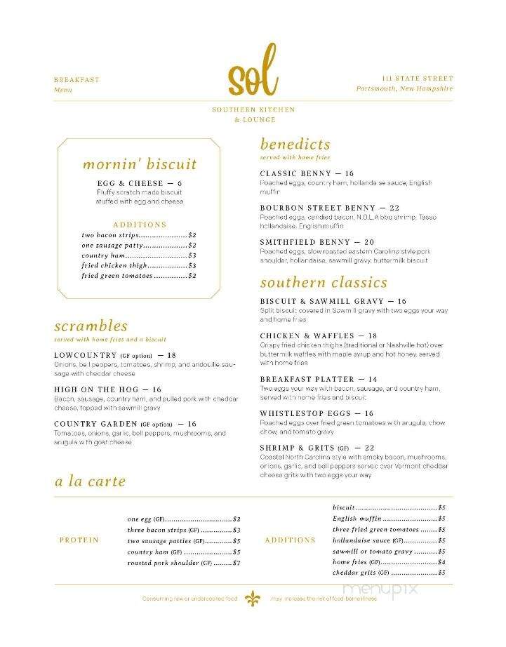 Sol Southern Kitchen and Lounge - Portsmouth, NH