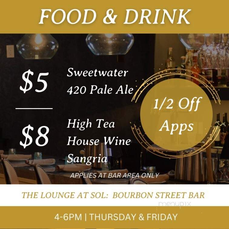 Sol Southern Kitchen and Lounge - Portsmouth, NH menu_pic