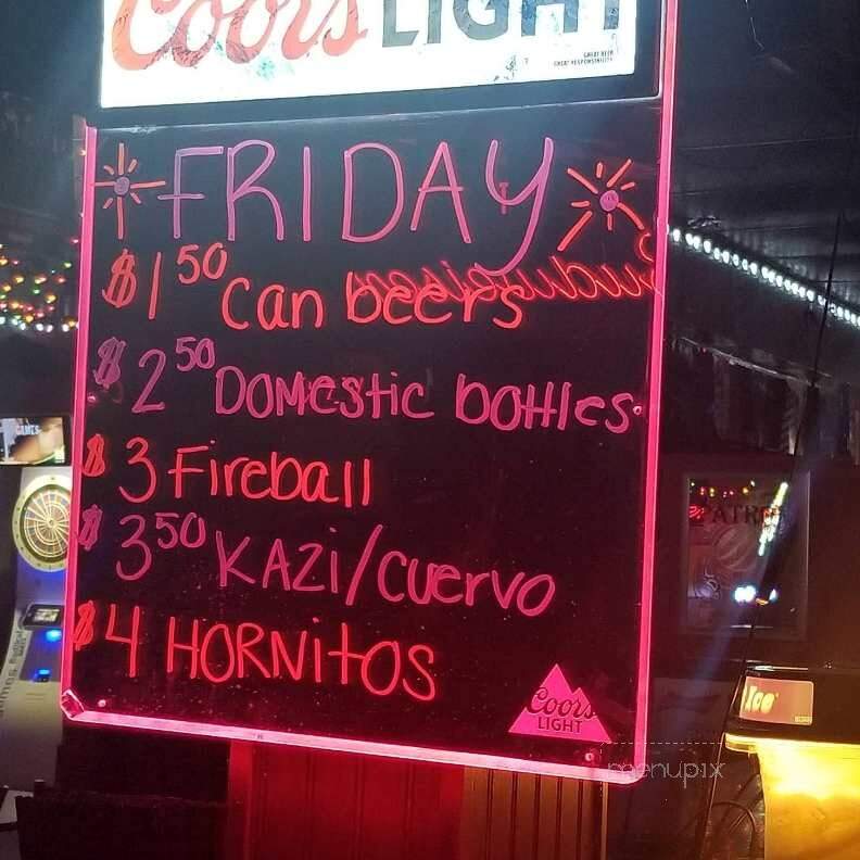 Fanatics Sports Bar And Grill - El Paso, TX menu_pic