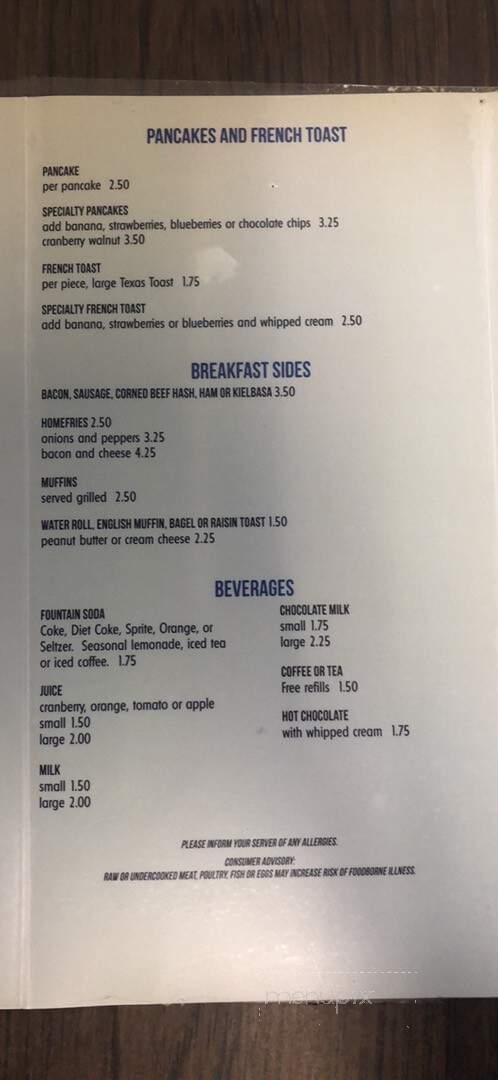 The Earlee Mug - Granby, MA menu_pic