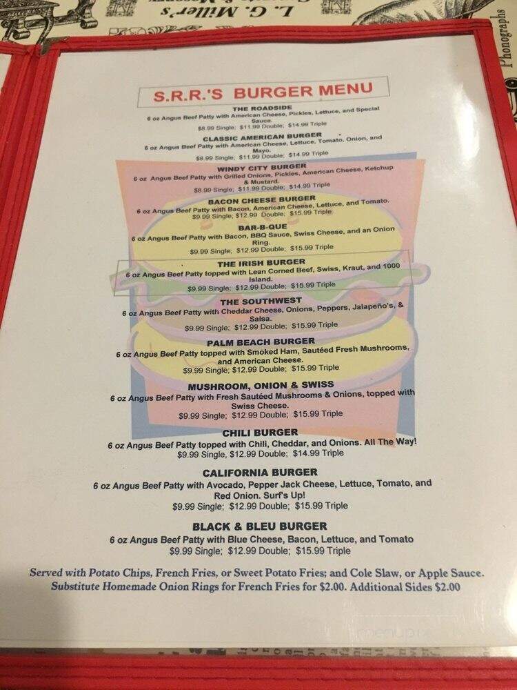 Sebastian's Roadside Restaurant - Sebastian, FL menu_pic
