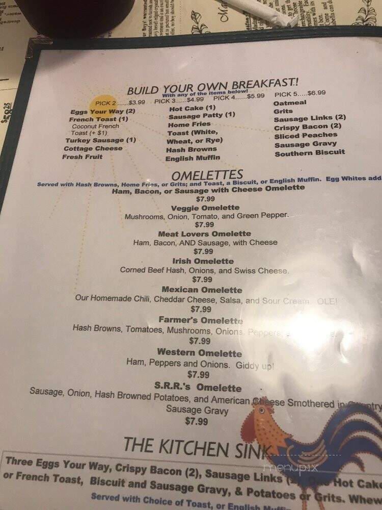 Sebastian's Roadside Restaurant - Sebastian, FL menu_pic