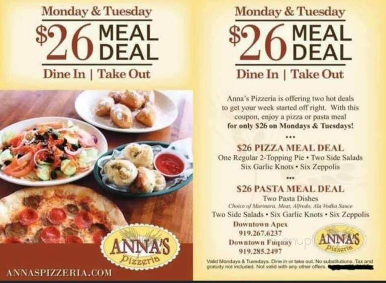 Anna's Pizzeria - Apex, NC