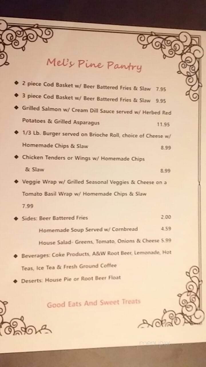 Pine Pantry - Roscommon, MI menu_pic