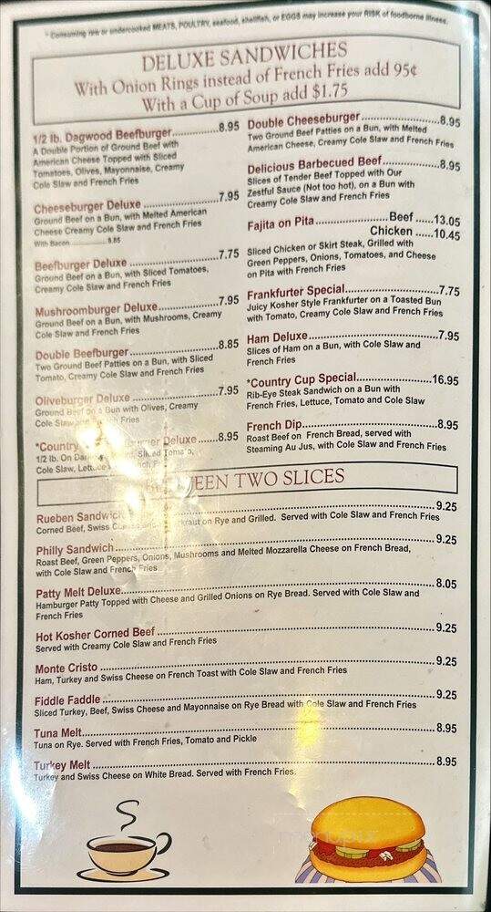 Country Cup Restaurant - Countryside, IL menu_pic