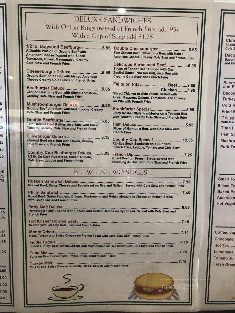 Country Cup Restaurant - Countryside, IL menu_pic