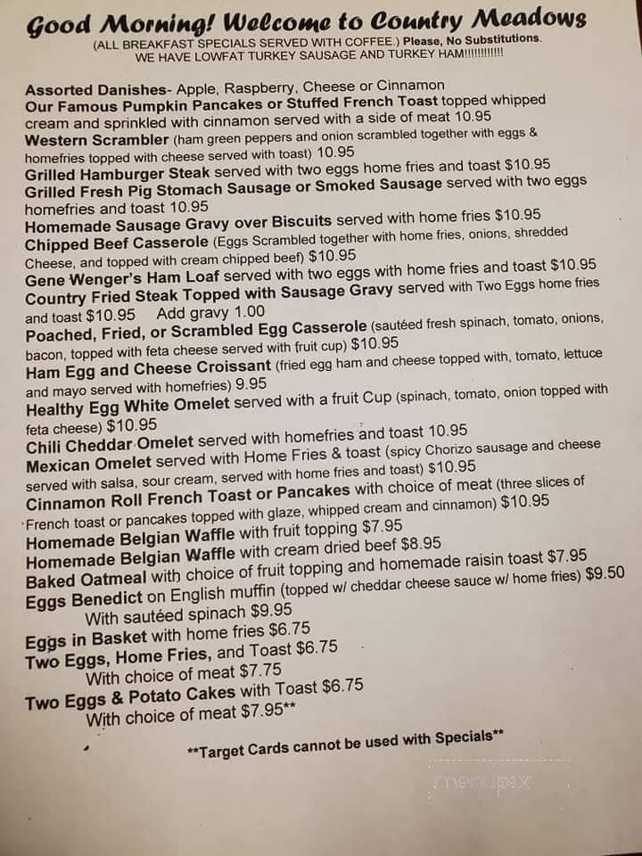 Country Meadows Restaurant - Elizabethtown, PA